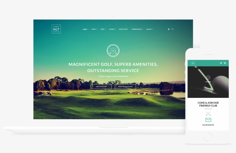 N7 Golf Club, Sports & Events Theme - Wordpress Junior Golf Theme, transparent png download