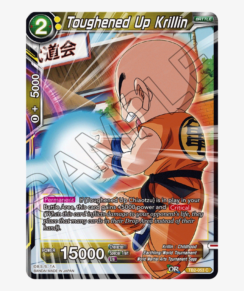 Tb2-053 Toughened Up Krillin - Krillin, transparent png download