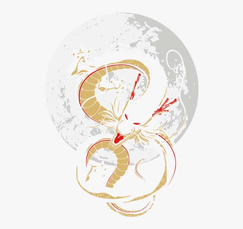 Bleed Area May Not Be Visible - Dark Shenron Womens Hoodie - White/small, transparent png download