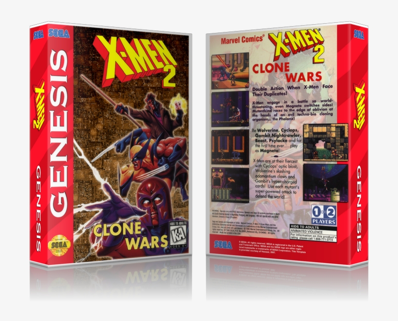 Gambit Charged Cards Png Jpg Library Stock - X-men 2 The Clone Wars Sega Genesis Gen, transparent png download