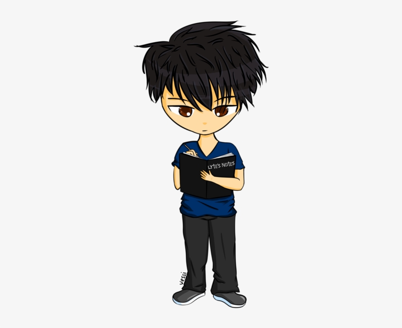 I Think Lyte Even Used To Have Light Yagami As His - Cartoon, transparent png download