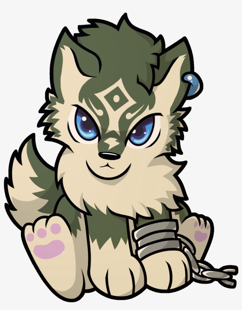 Jpg Freeuse Library Fuzzt Ne The Fox Dad Guy On - Wolf Link Kawaii, transparent png download