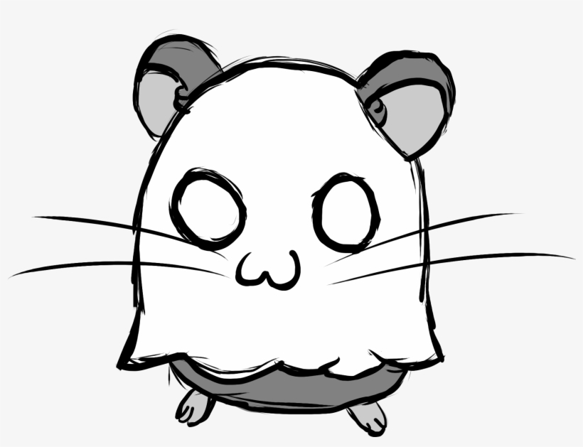 Ghost Hamster - Cartoon, transparent png download