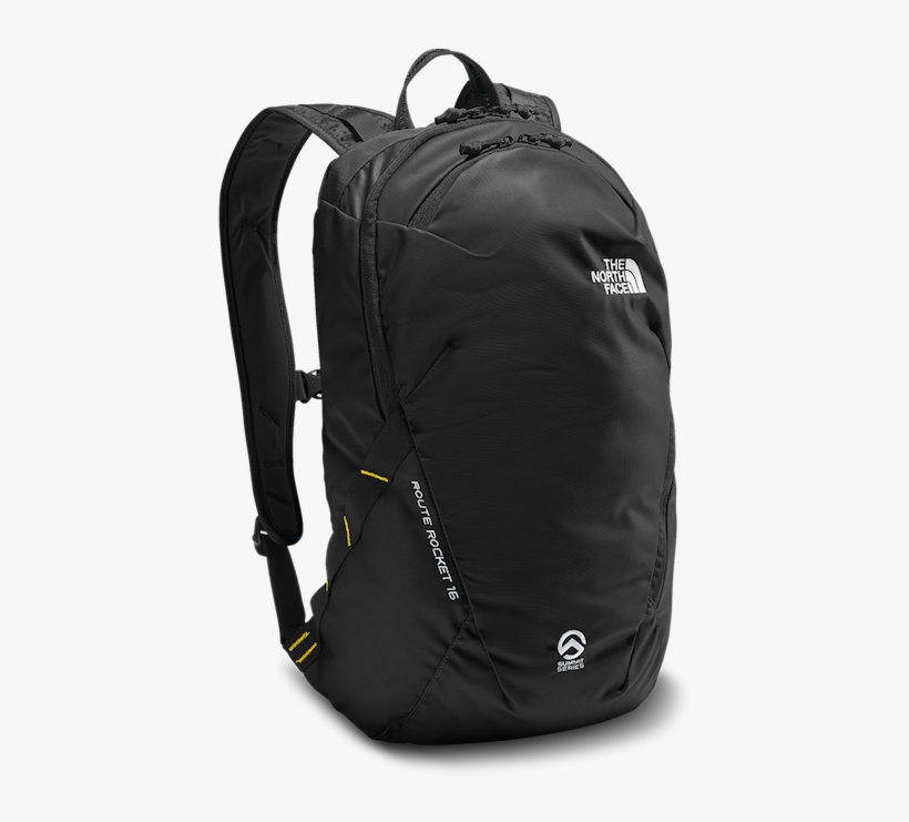 Tnf Black / Canary Yellow - North Face Route Rocket, transparent png download