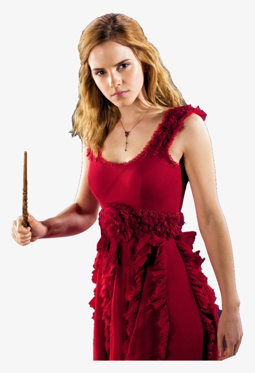 Png Hermione Granger - Harry Potter Hermione Red Flower Necklace Us Seller, transparent png download