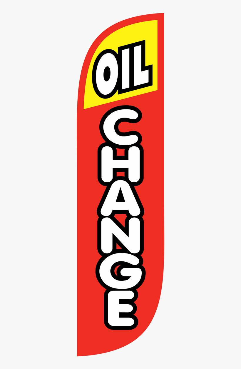 5ft Oil Change Feather Flag Red & Yellow - Loan, transparent png download