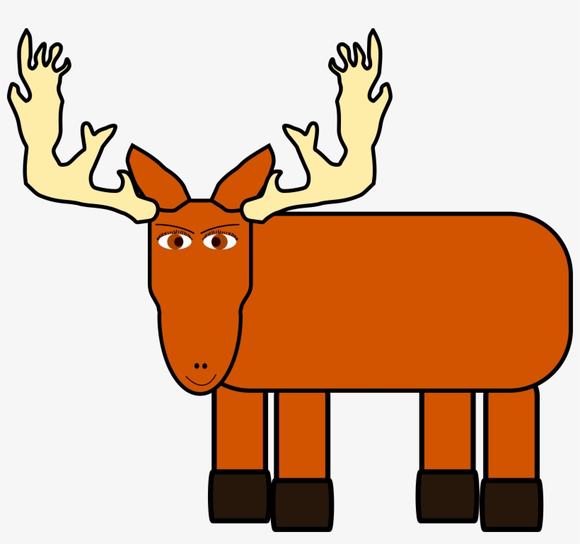 This Free Icons Png Design Of Cartoon Moose Remix, transparent png download