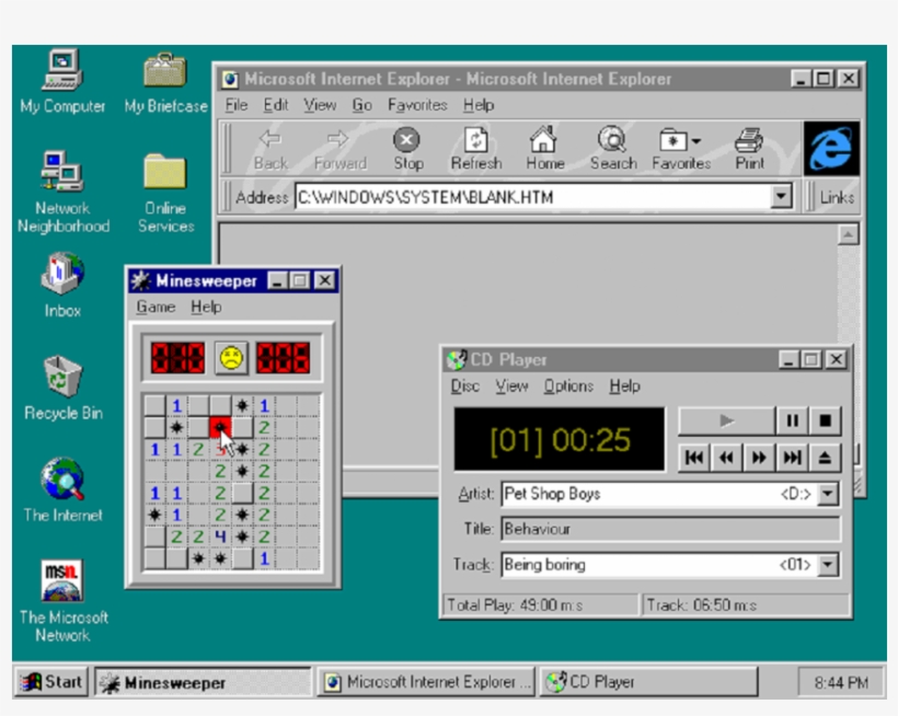 La Galería De Fotos Para Homenajear Los 20 Años De - Old Windows Computer Screen, transparent png download