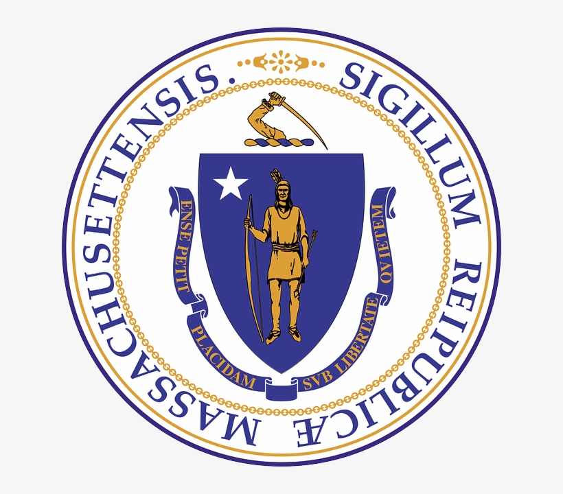 Seal, State, Arrow, Sword, Arms, Indian, Bow, Weapon - State Of Massachusetts Logo, transparent png download