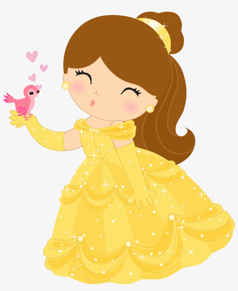 Princesas Disney Cute - Beauty And The Beast Birthday Theme Free Printables, transparent png download