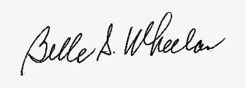 Belle S Wheelan Signature - Signature, transparent png download