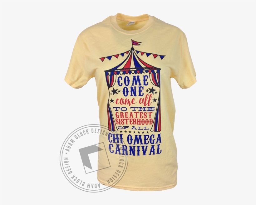 Chi Omega Come One Come All Tee - Bomshel, transparent png download