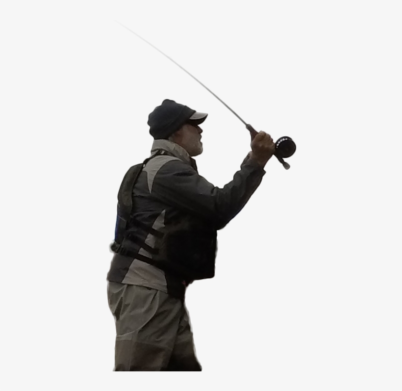 Man Casting A Fly Fishing Rod - Fly Fishing, transparent png download