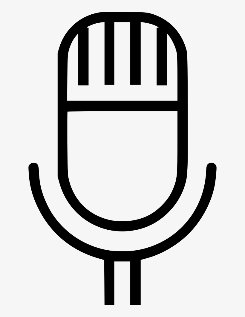 Microphone Vintage Mic Radio - Icon, transparent png download