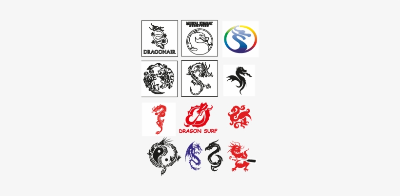 Chinese Dragon Logo Template - Chinese Dragon Logo, transparent png download