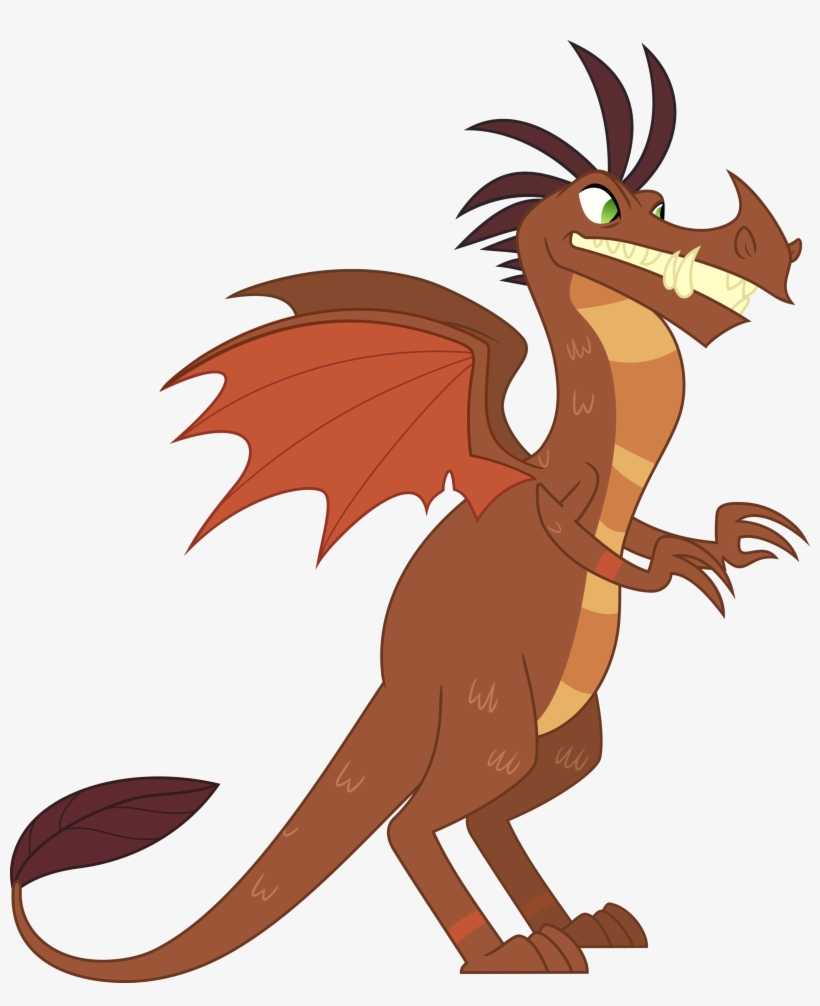 Svg Free Barbeque The Vermilion By Pink Ejack On - Mlp Dragon Vector, transparent png download