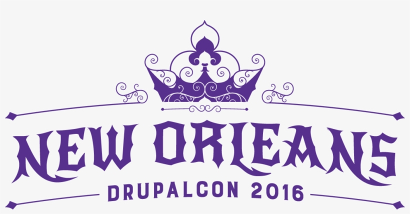 Drupalcon New Orleans Logo With The Crown - Drupalcon New Orleans Logo, transparent png download