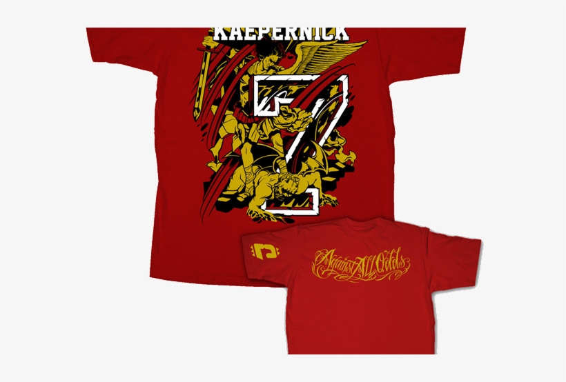 “against All Odds” - Kaepernick Tshirts, transparent png download