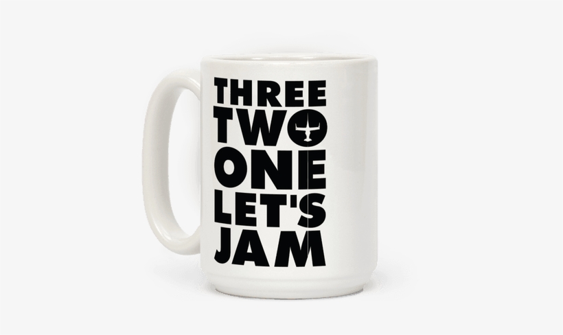 Three Two One Let's Jam Cowboy Bebop Coffee Mug - Stay Woke White Mug By Real Slick Tees, transparent png download