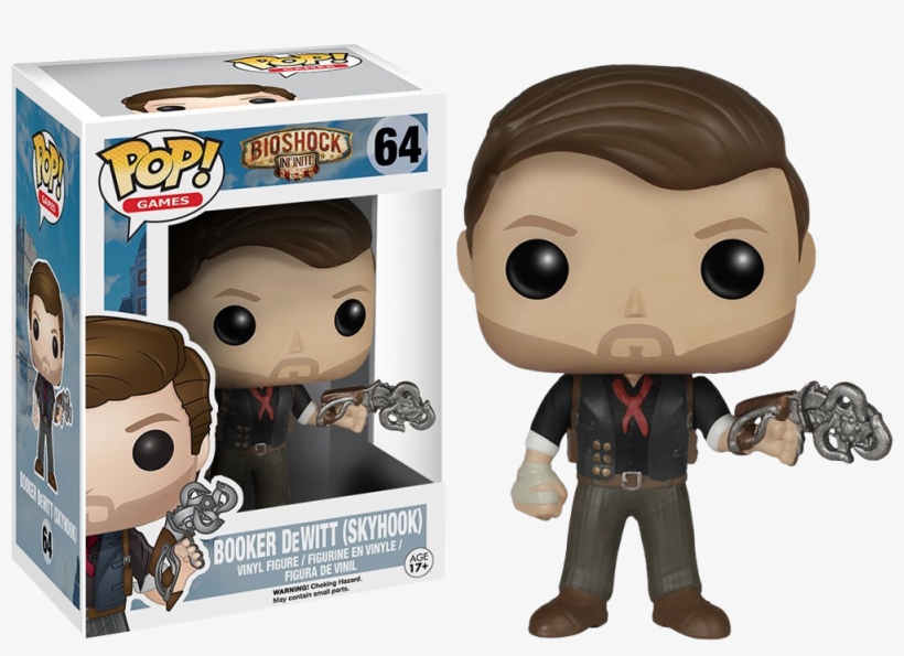 Skyhook Booker Dewitt Pop Vinyl Figure - Pop Funko Bioshock, transparent png download