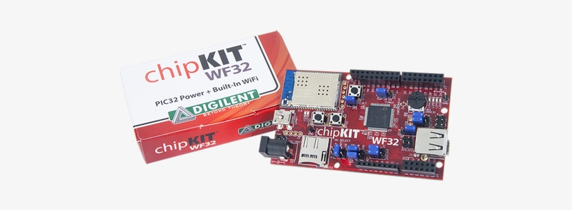 Chipkit Wf32 With Box - Digilent Chipkit Max32 Microcontroller Board With Mega, transparent png download