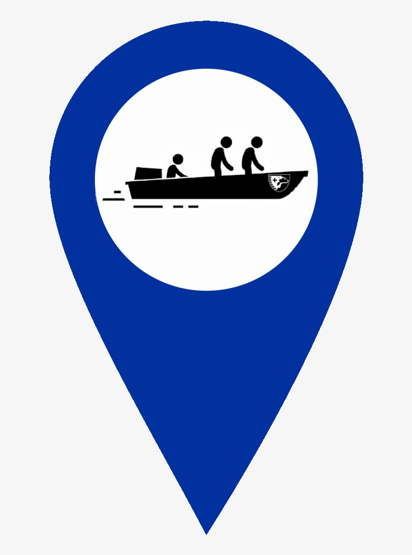 Sdia Blue Boat Rescue Map Marker - Bicycle, transparent png download