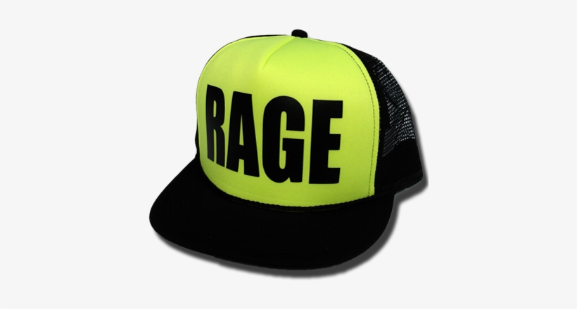 Rage Black Yellow - Yolo Hat Png, transparent png download