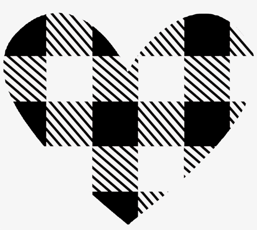 Buffalo Plaid Is All The Rage - Plaid Heart, transparent png download