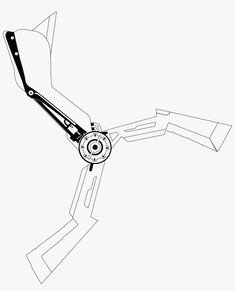 Rage Wingsticktemplate - Technical Drawing, transparent png download