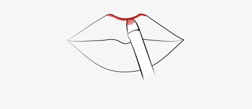 Step1-line - Outline Lips, transparent png download