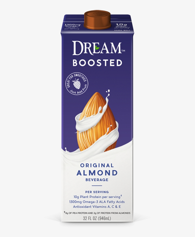 Dream™ Boosted Original Almond Beverage - Dream Boosted Almond Original, transparent png download
