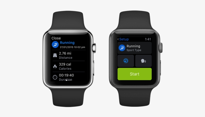 Apple Watch Running App - Apple Sport Watch With 42\mm Aluminium Case & Space, transparent png download