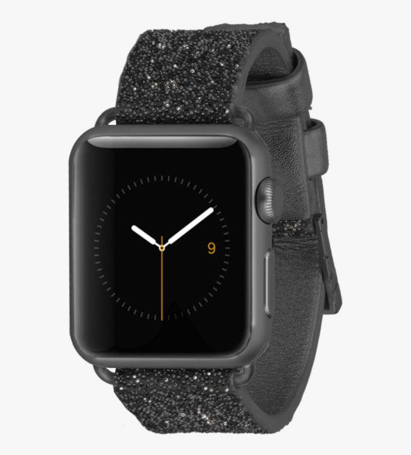 Shop The Latest Styles And Colors For Apple Watch Bands - Black Sparkle Apple Watch Band, transparent png download