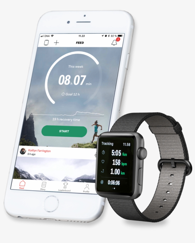 Sports Tracker Apple Watch Standalone Version - Apple Watch Series 2 - 42mm Space Grey Aluminium Case, transparent png download