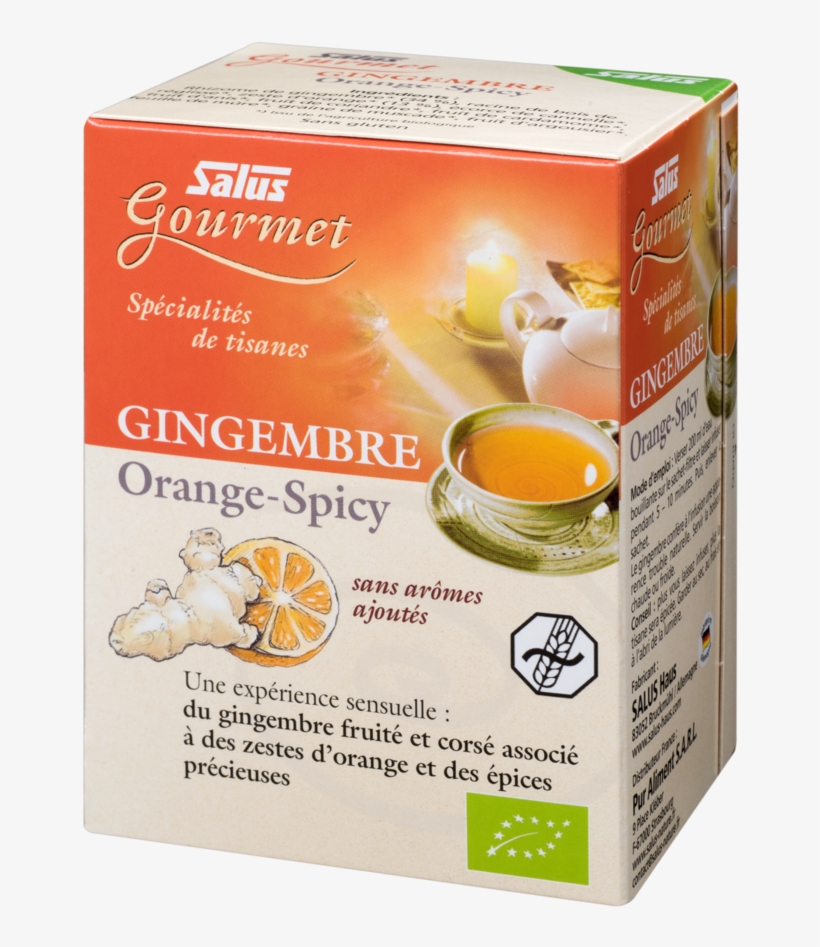 Salus Organic Gourmet Tea Ginger Orange Spicy, Tea, transparent png download