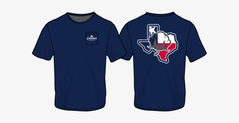 Short Sleeve Texas Star Navy - Active Shirt, transparent png download