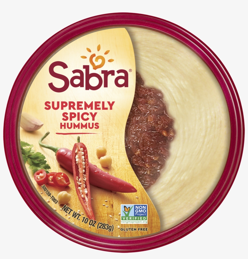 Sabra Supremely Spicy Hummus, 10 Oz - Sabra Roasted Red Pepper Hummus, transparent png download