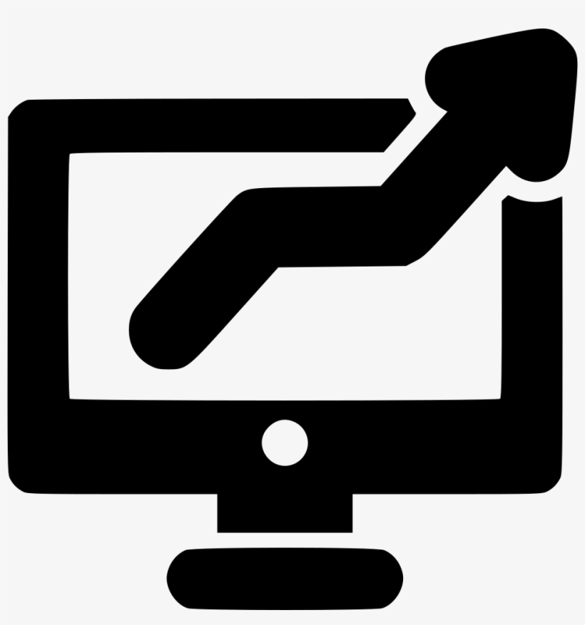 Computer Monitor Increase - Sign, transparent png download
