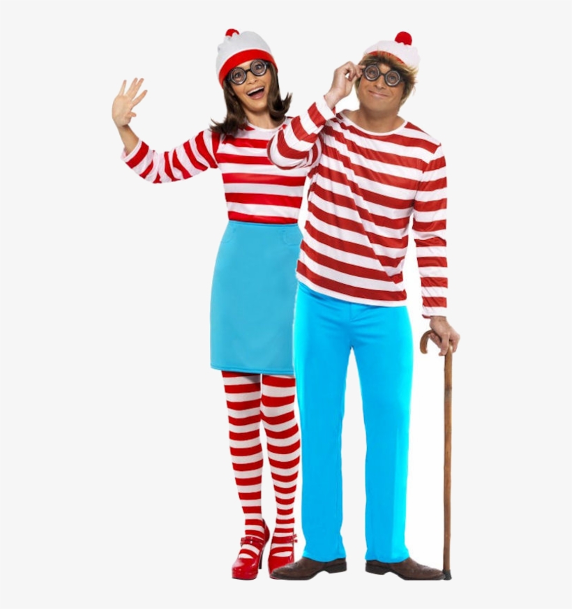 Where's Wally & Wilma Combination - Mens Wheres Wally Costume, transparent png download