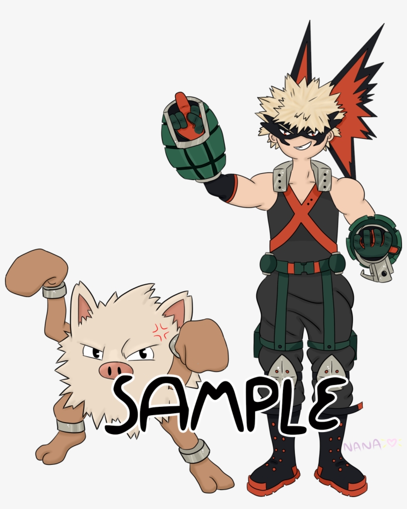 Bakugou Katsuki Primeape - Cartoon, transparent png download