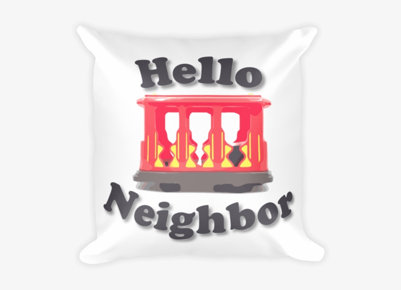 Hello Neighbor Square Pillow - Applebees, transparent png download