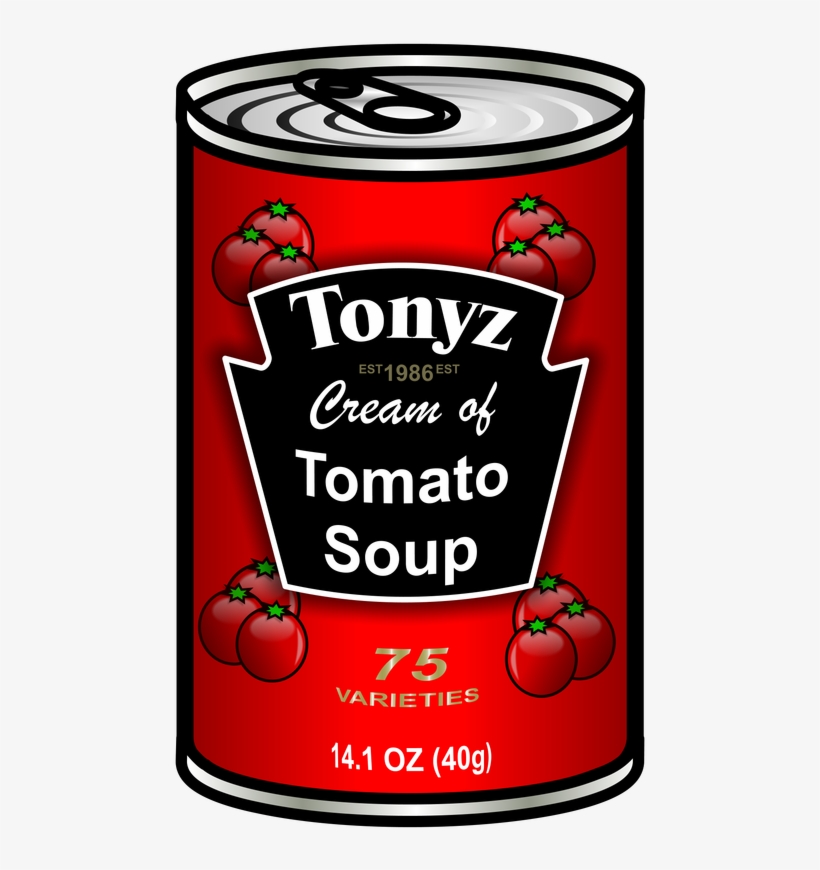 Vector Can Of Soup Clipart - Tin Of Chicken Soup, transparent png download