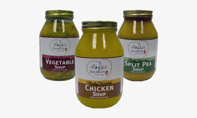 Are Slowly Simmered To Perfection Using Our Time Honored - Classic Cooking Soup, Split Pea - 32 Fl Oz Jar, transparent png download
