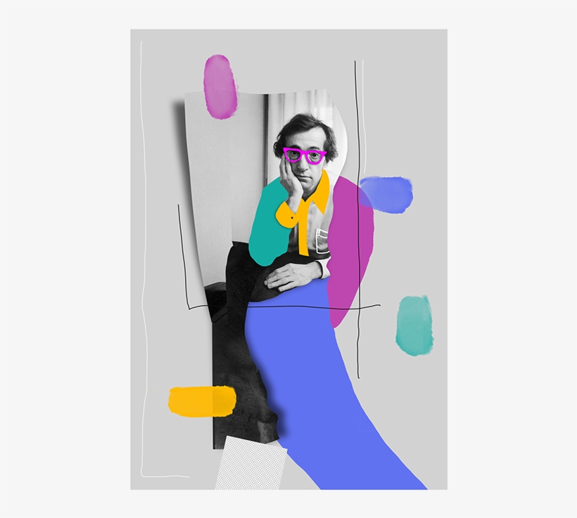 Picture Midnight In Woody Allen S Color With - Collage Design Free On Behance, transparent png download