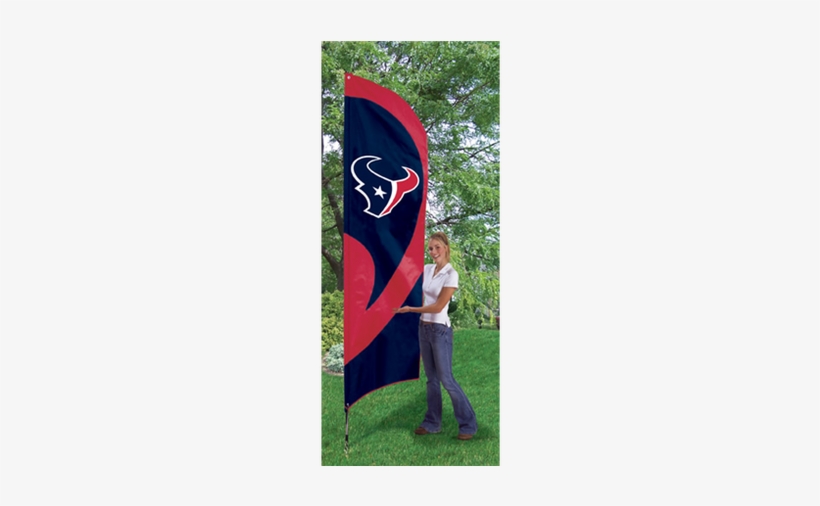 Houston Texans Nfl Huge Vertical Indoor Outdoor Flag - Houston Texans, transparent png download