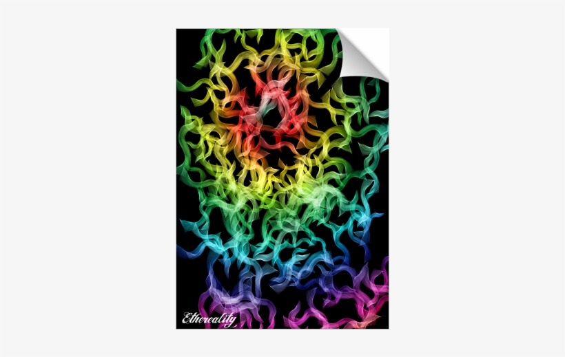 Rainbow Smoke - Fractal Art, transparent png download