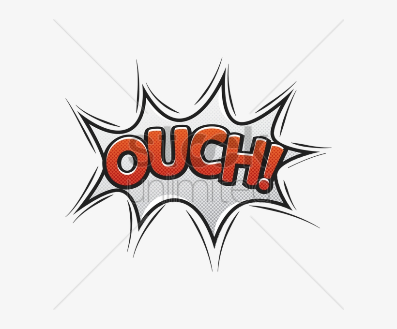 Comic Bubble Ouch V矢量图形 - Comix Ouch Png, transparent png download