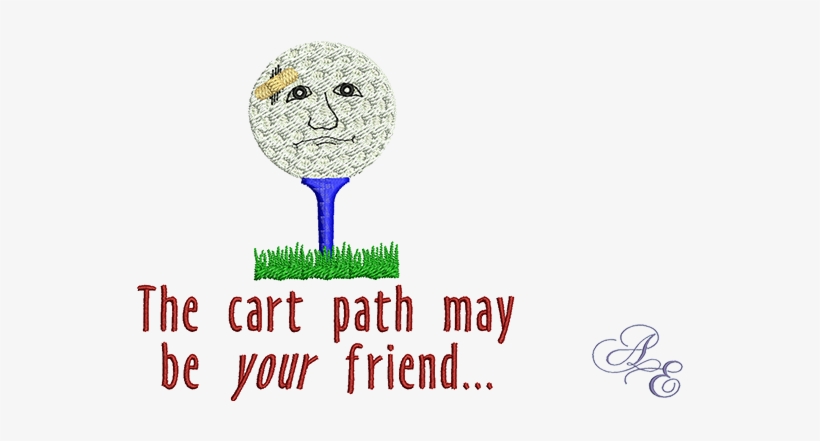 Cart Path Ouch - Golf, transparent png download