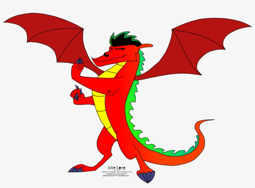 Graphic Royalty Free Library Amdrag Colourjake Long - American Dragon Blue, transparent png download