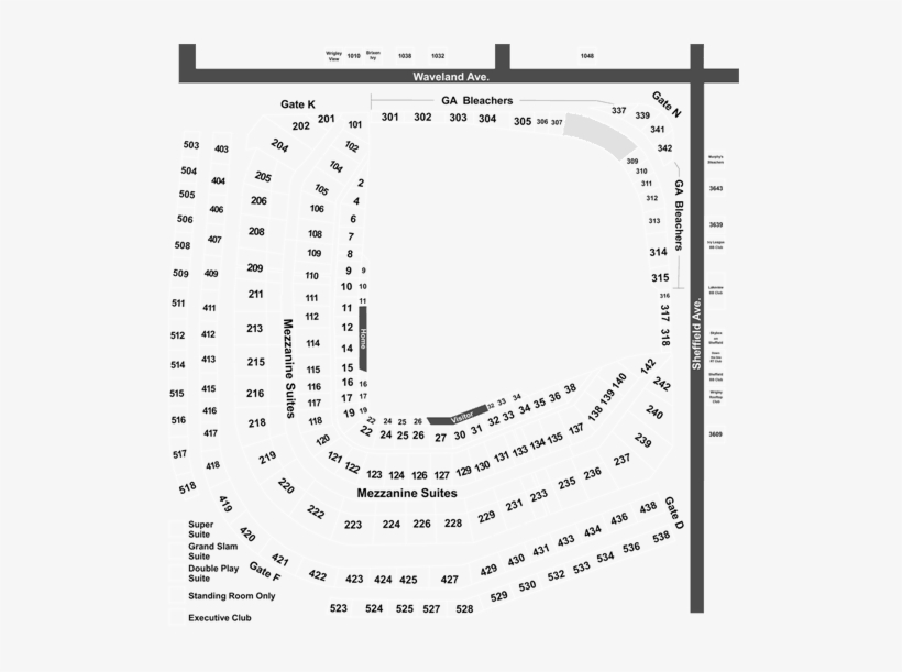 Chicago Cubs Vs - Wrigley Field, transparent png download